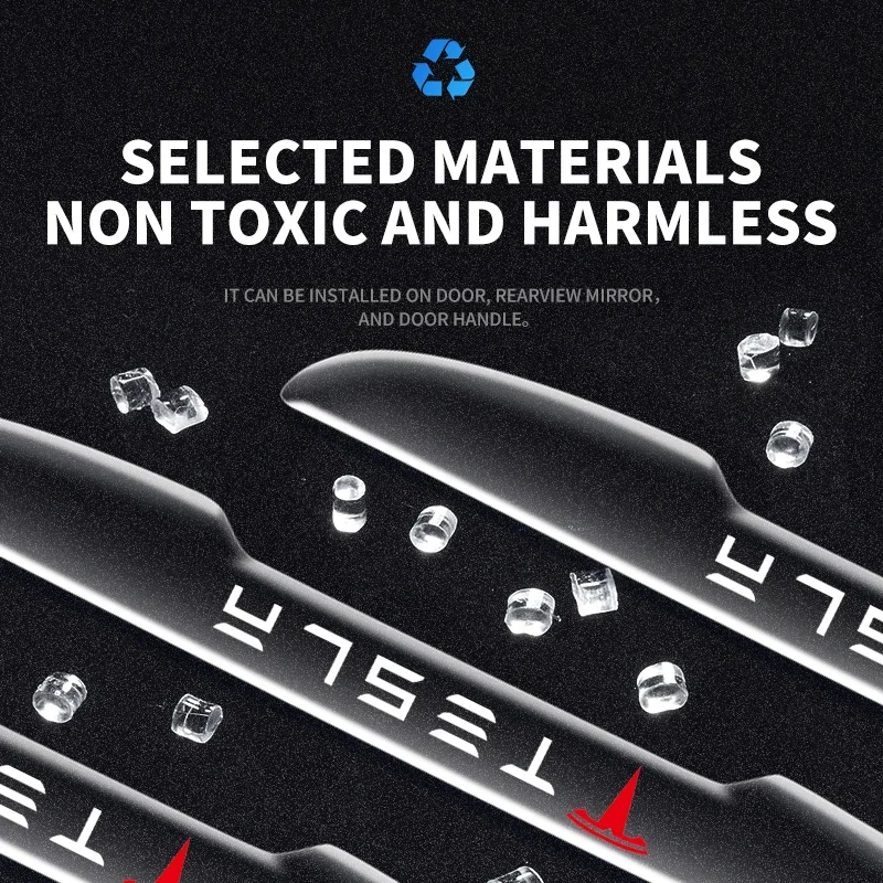 4 шт. прозрачная полоса с логотипом автомобиля предотвращающая удару дверь для