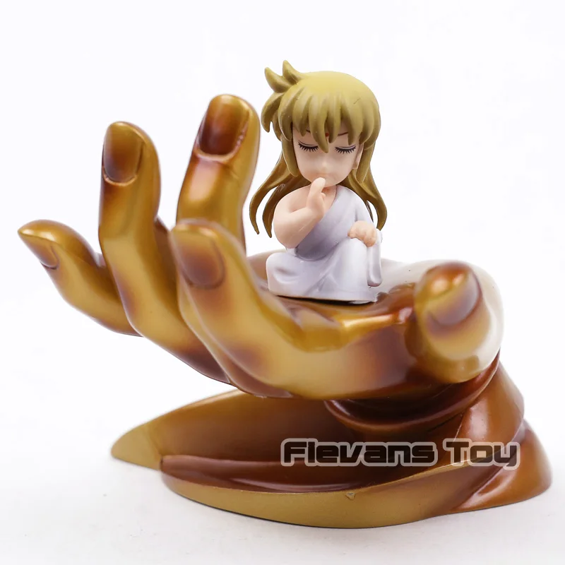 

Saint Seiya Childhood Virgo Shaka Sakya with Buddha Hand Platform Figure PVC Model Toy Decoration Anime Figurine Gift
