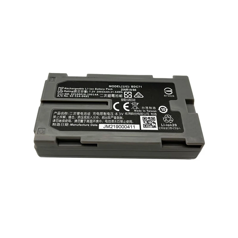 

BDC71 перезаряжаемая батарея для Top GM52 общая станция 7,2 в BDC71 2993 мАч литий-ионная батарея