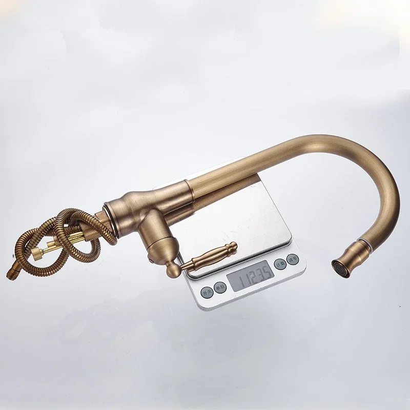 Смеситель для кухни Выдвижной кран холодной и горячей воды умывальника