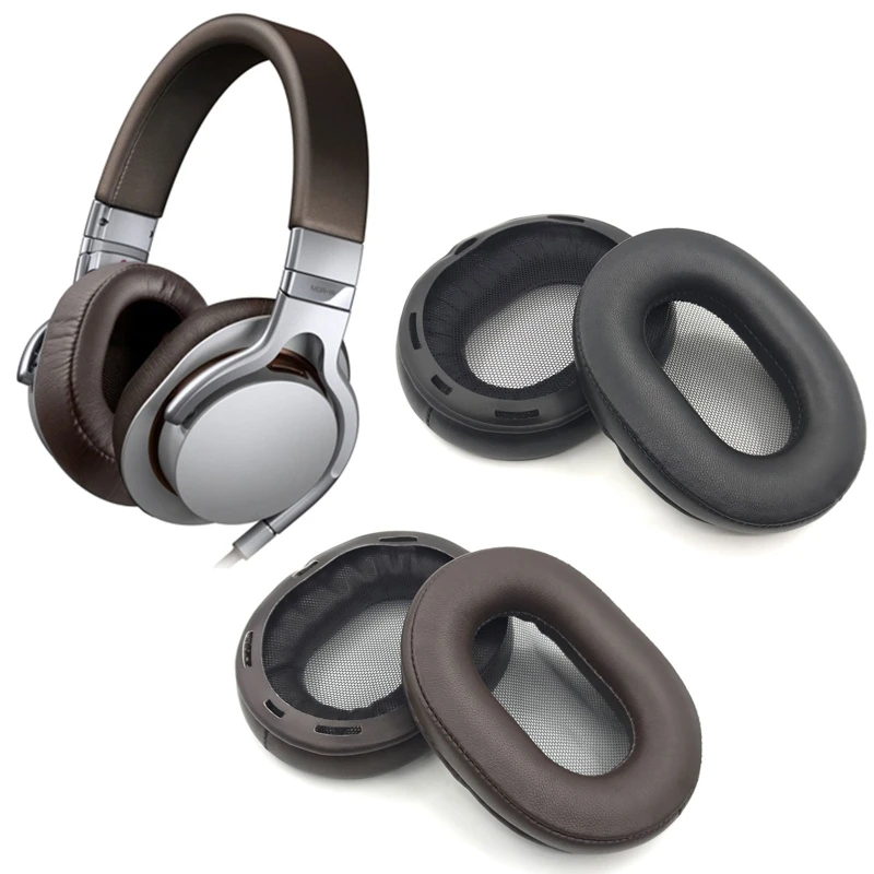 

1 Pair Sheepskin Ear Pads Compatible with MDR-1R 1RMK2 Headset Earpads Ear Pads Headphone Extra Durable Leather Cover