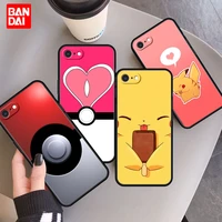 cover case for apple iphone 8 7 6 6s plus x xs max xr se 2020 7plus 8plus xsmax cell cute pokemons blue guide eevee pokeball