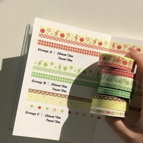 Кавайная японская ретро-мультяшная лента васи