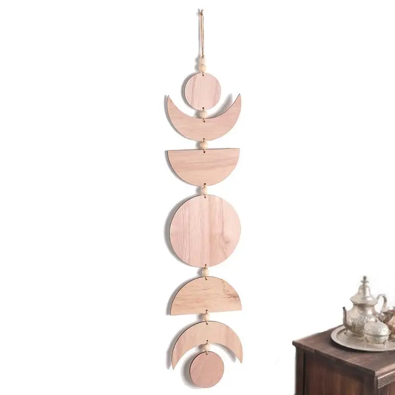

Декор настенный в виде Луны, декор в стиле бохо, луна, фазы Луны, настенное украшение для комнаты, офиса, детской, спальни, 30 дюймов