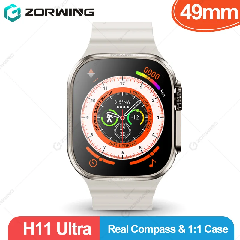 

H11 Ultra Smart Watch Men 49mm NFC Smartwatch Titanium Alloy 173 Sport Mode Fitness Watch for Android IOS with Strap Lock 2023