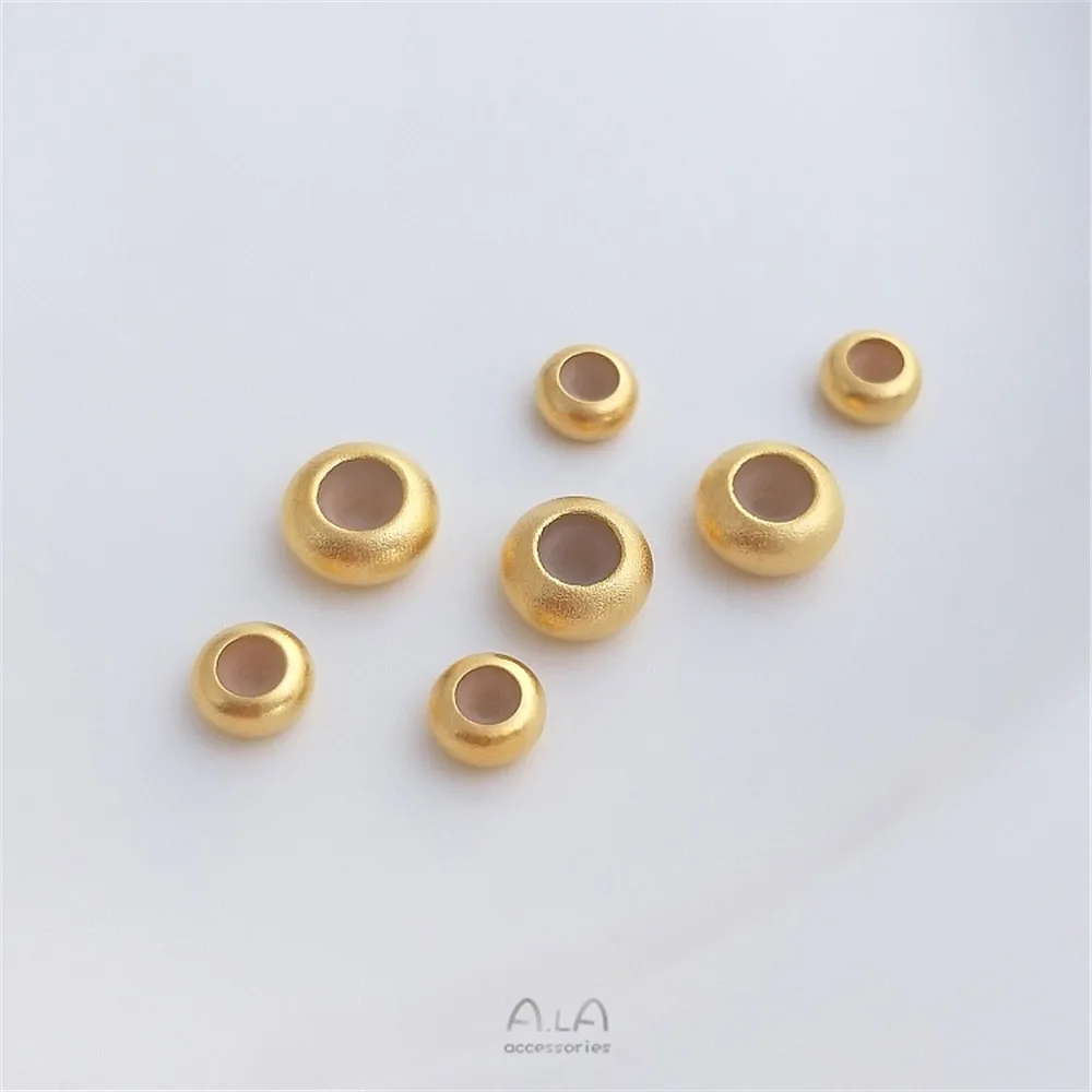 

Vietnam gold sand silicone positioning bead flat abacus adjustment bead manual diy bracelet bead accessories