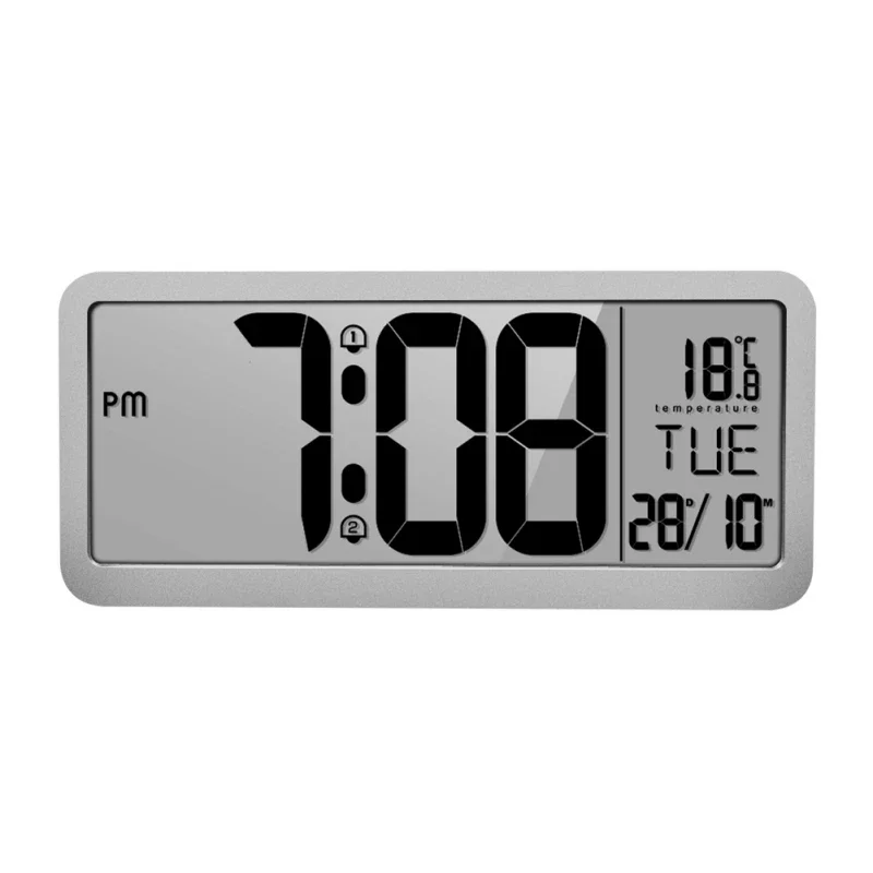 

Цифровые настенные часы белые ABS