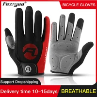 outdoor sports cycling gloves mens and womens fitness non slip riding full finger bicycle breathable touch screen gloves