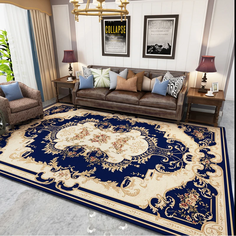

Turkey imported carpet high-end black European-style carpet living room coffee table bedroom floor mat lounge carpet