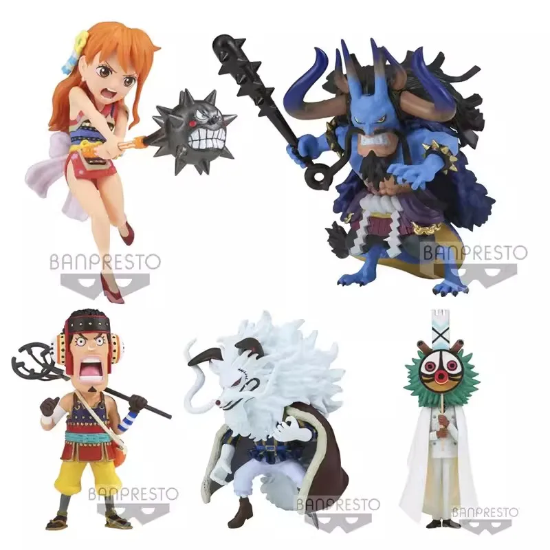 

One Piece Figures Gashapon Cp0 Action Figure Nami Inuarashi Kaidou Anime Model Q Version Original Xmas Toy Gifts