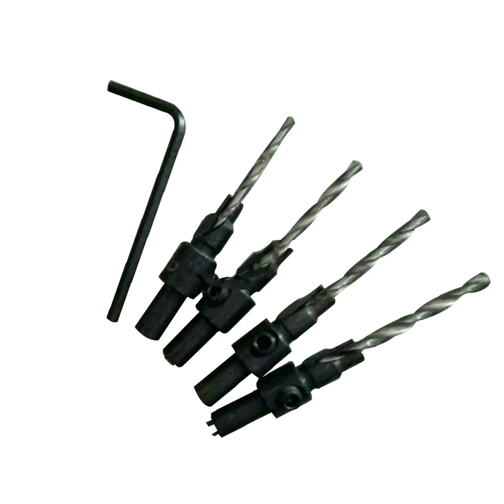 

4pcs Countersink Drill Bit Quick Change Hex Shank Screw Tool 6 8 10 12