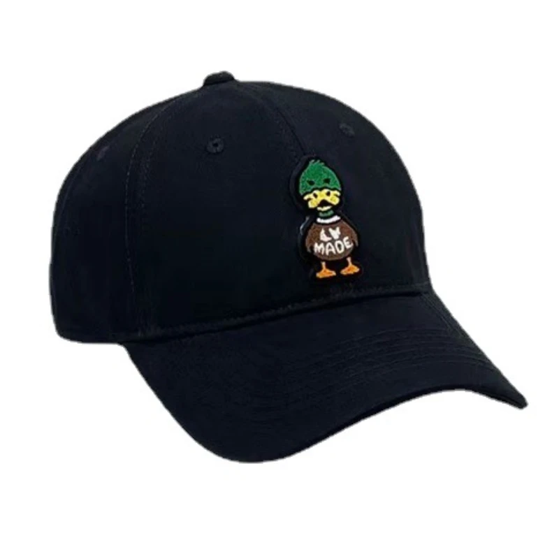 

HUMAN MADE Tide Brand Cartoon Duck Embroidery Baseball Cap for Women Fashion Solid Color Couple Caps Daily Wear Outdoor Sports