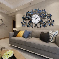 luxury large wall clock decoration living room digital wall gift home decorative art large watch reloj pared clock mechanism