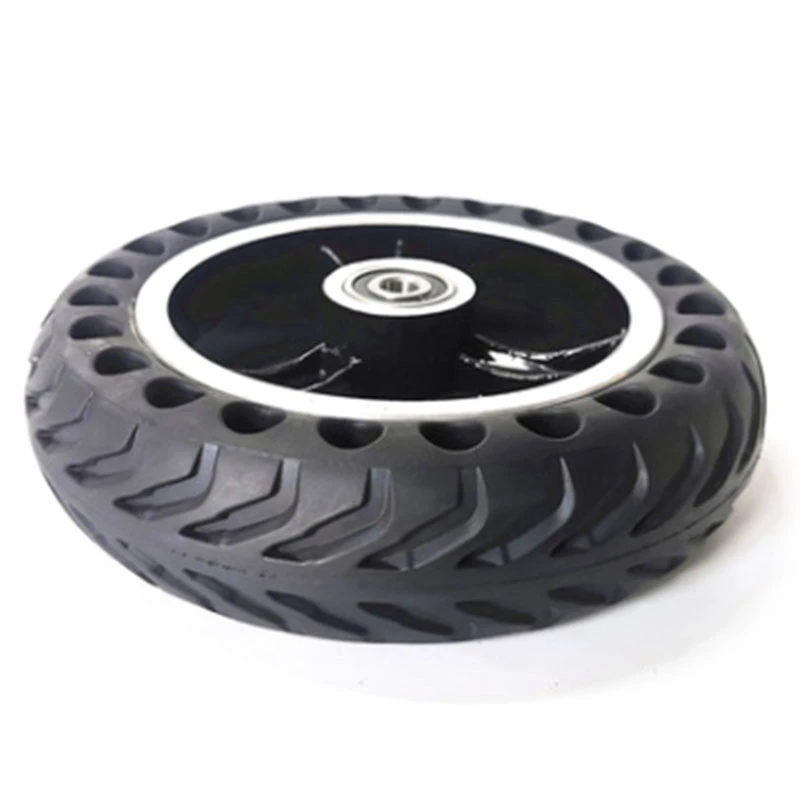 

8 Inch Small Dolphin Shengte Mini Battery Car 200X50 Modified Front Wheel Honeycomb Solid Tire Wheel Set