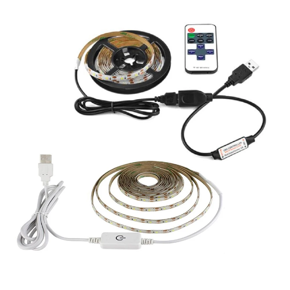

5V USB Led Strip Light SMD 2835 50cm 1M 2M 3M 4M 5M Flexible Lighting Ribbon Tape Backlight White/Warm White/Red/Blue/Green