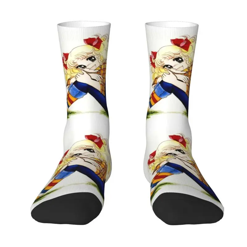 

Носки мужские карамельных цветов с рисунком Аниме Манга, модные носки унисекс на весну, лето, осень и зиму