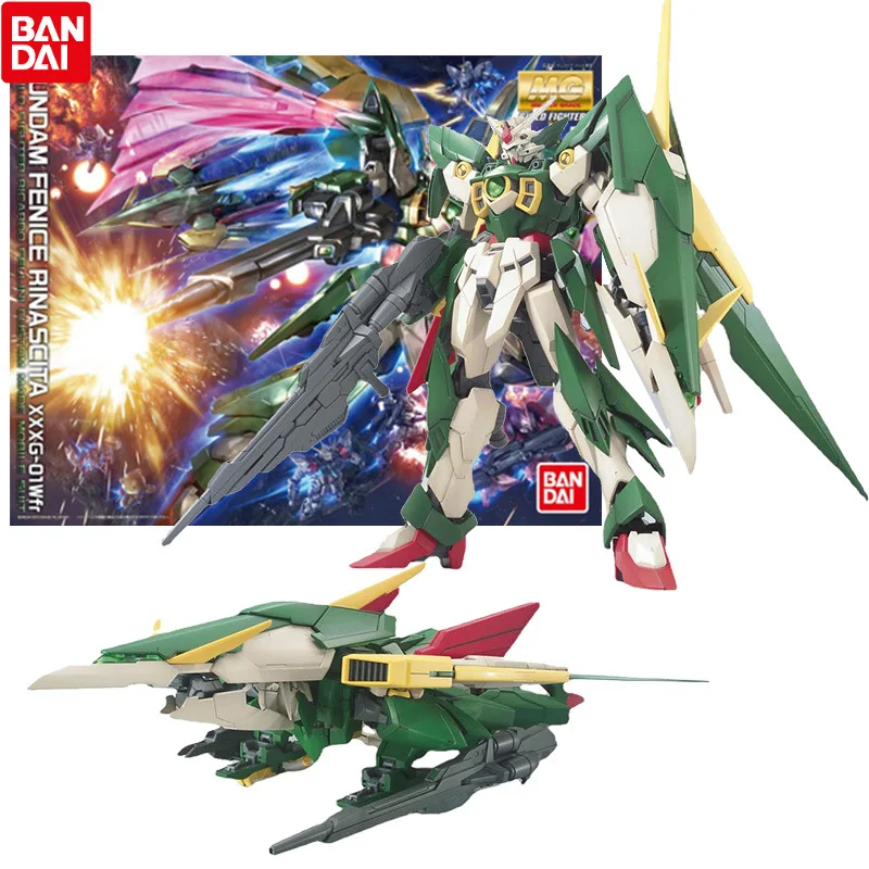 

Bandai Genuine Gundam Model Kit Anime Figure MG 1/100 Fenice Rinascita Collection Gunpla Anime Action Figure Toys for Children