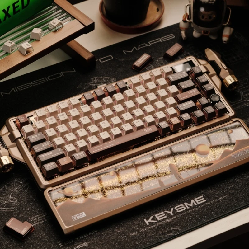 KeysMe Mars03 Алюминиевая беспроводная трехрежимная механическая клавиатура на заказ