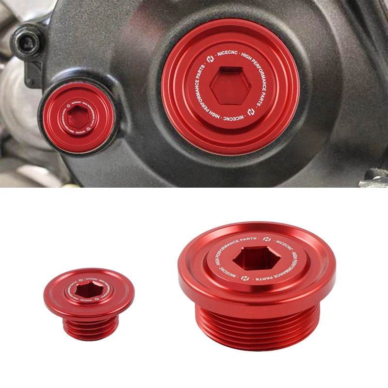 

NICECNC Aluminum Motocross Engine Timing Cover Cap Plug Crankcase Screw kit For Honda CRF250R CRF250RX 2018-2022 CRF 250R 250RX