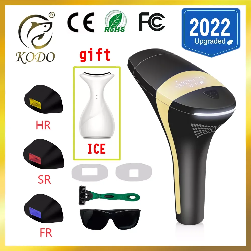 

2022 Laser Hair removal dropshipping Hot sell Laser Epilator Permanent IPL Painless Photoepilator Bikini face and body