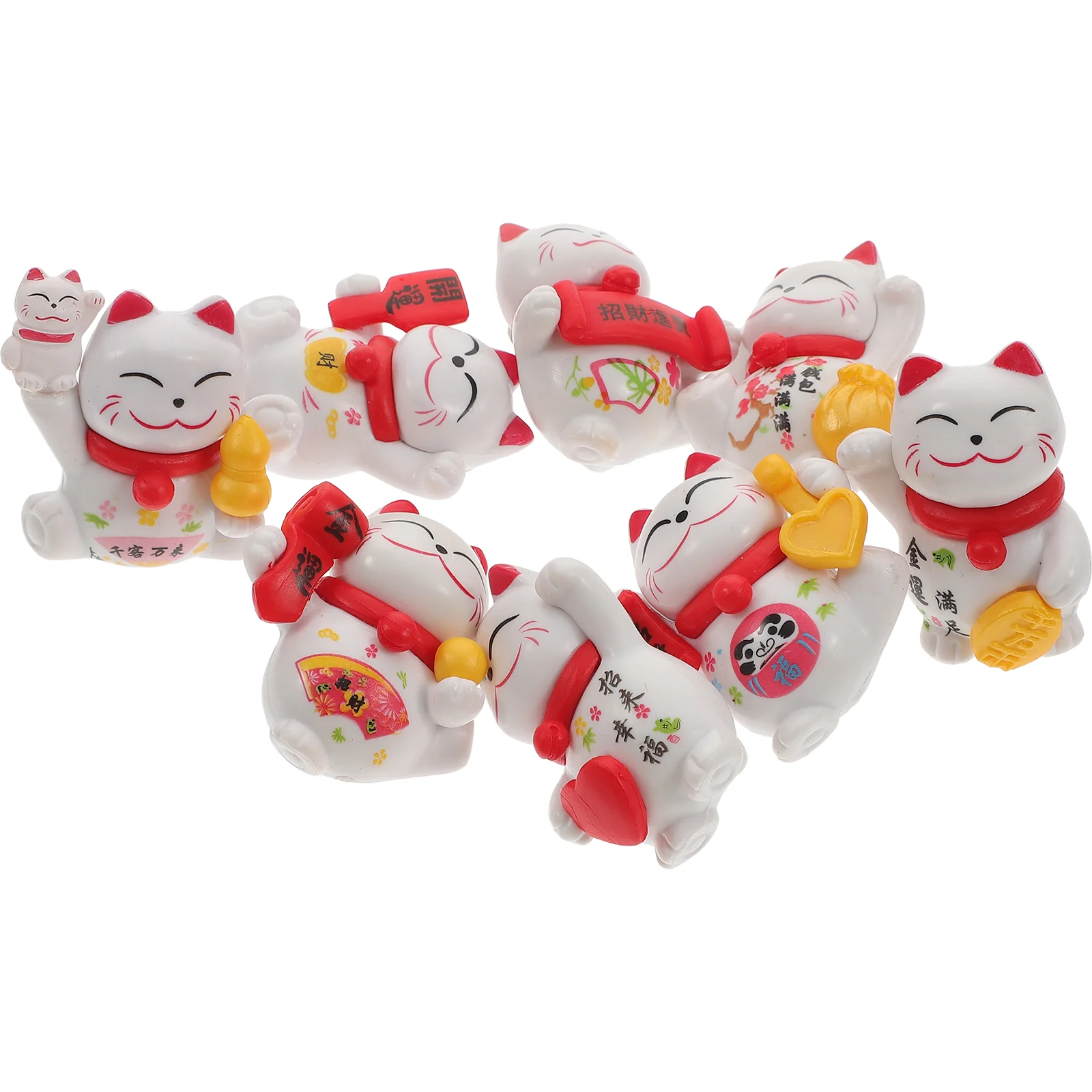 

8 Pcs Kids Magnets Party Favor Gift Adults Refrigerator Magnets Baby Decor Decorative Gifts Soft Rubber Lucky Cat Fridge Magnet