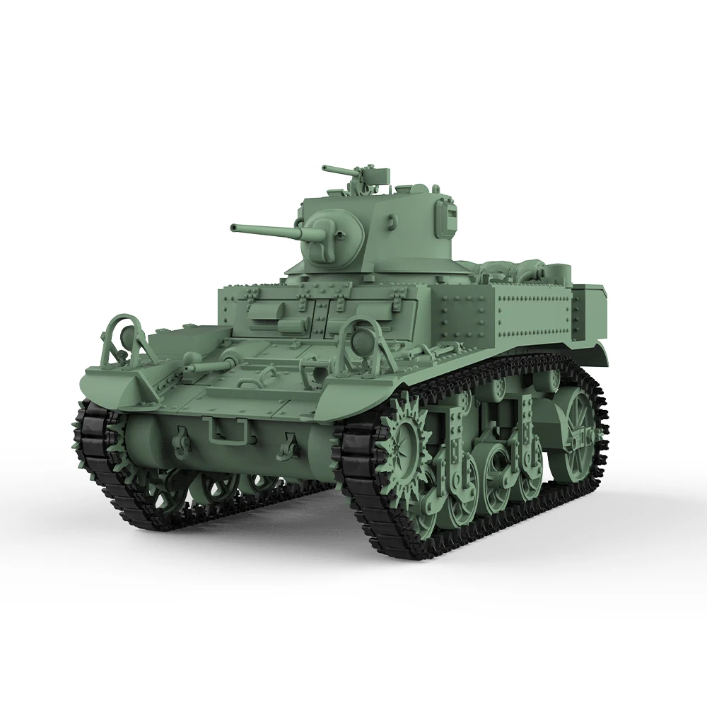 SSMODEL SS505 1/76 1/64 20 мм WarGamingВоенная модель Комплект США M3A1 Stuart Light Tank Миниатюрный