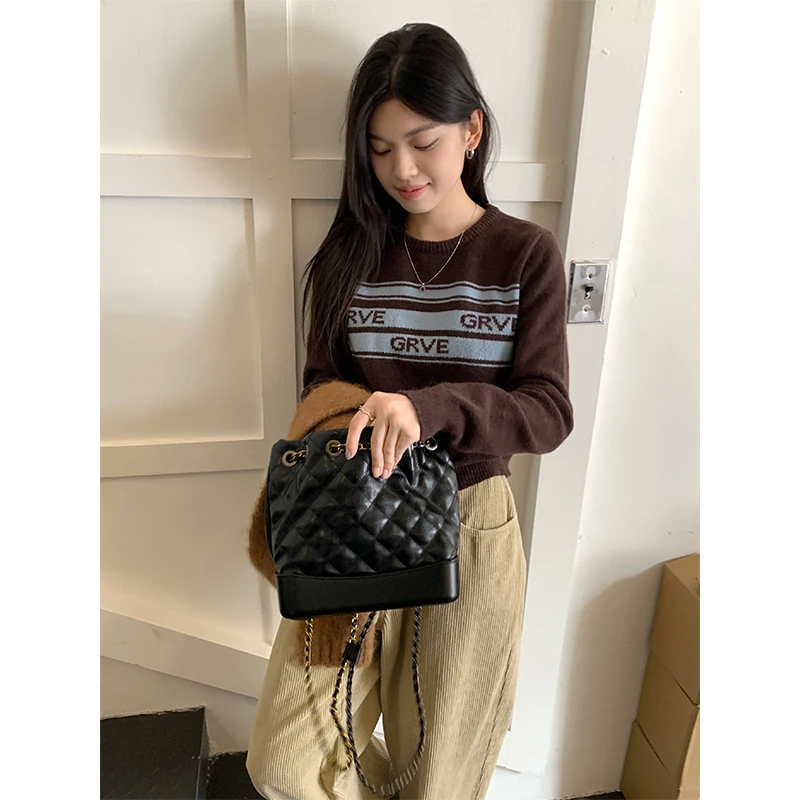 Корейская серия шикарный простой свитер с короткими рукавами и буквами женский