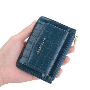 Fashion Small Wallets for Women Zipper Hasp Simple Wallet Leather Female Purse Mini Money Bag Slim Card Holder Short Coin Purses