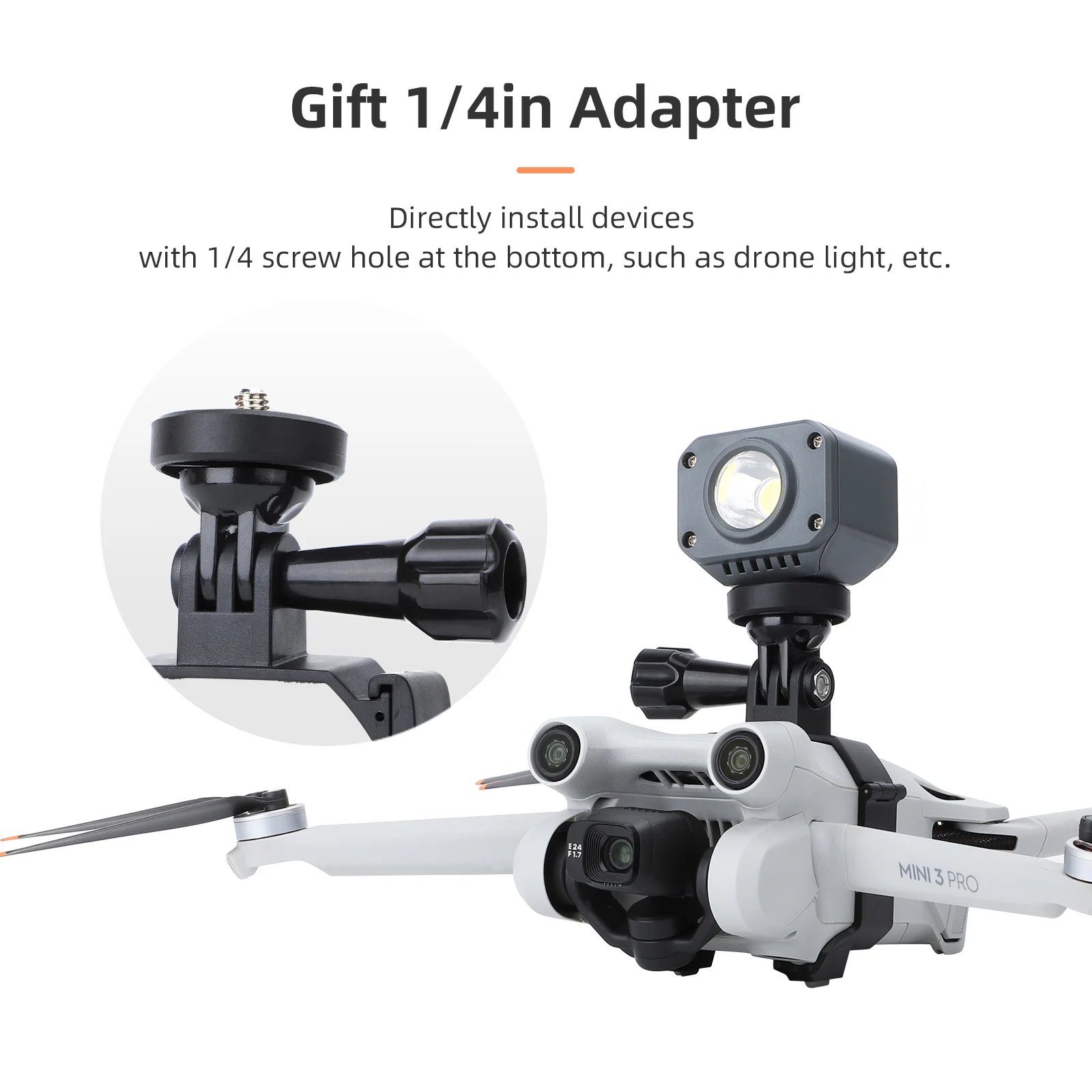 

Переходник с направляющей для камеры DJI Mavic MINI 3 PRO, регулируемый