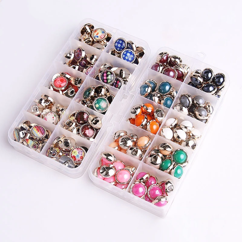 100 шт. в коробке пуговицы для мужских и женских рубашек Детские пряжки трикотажа