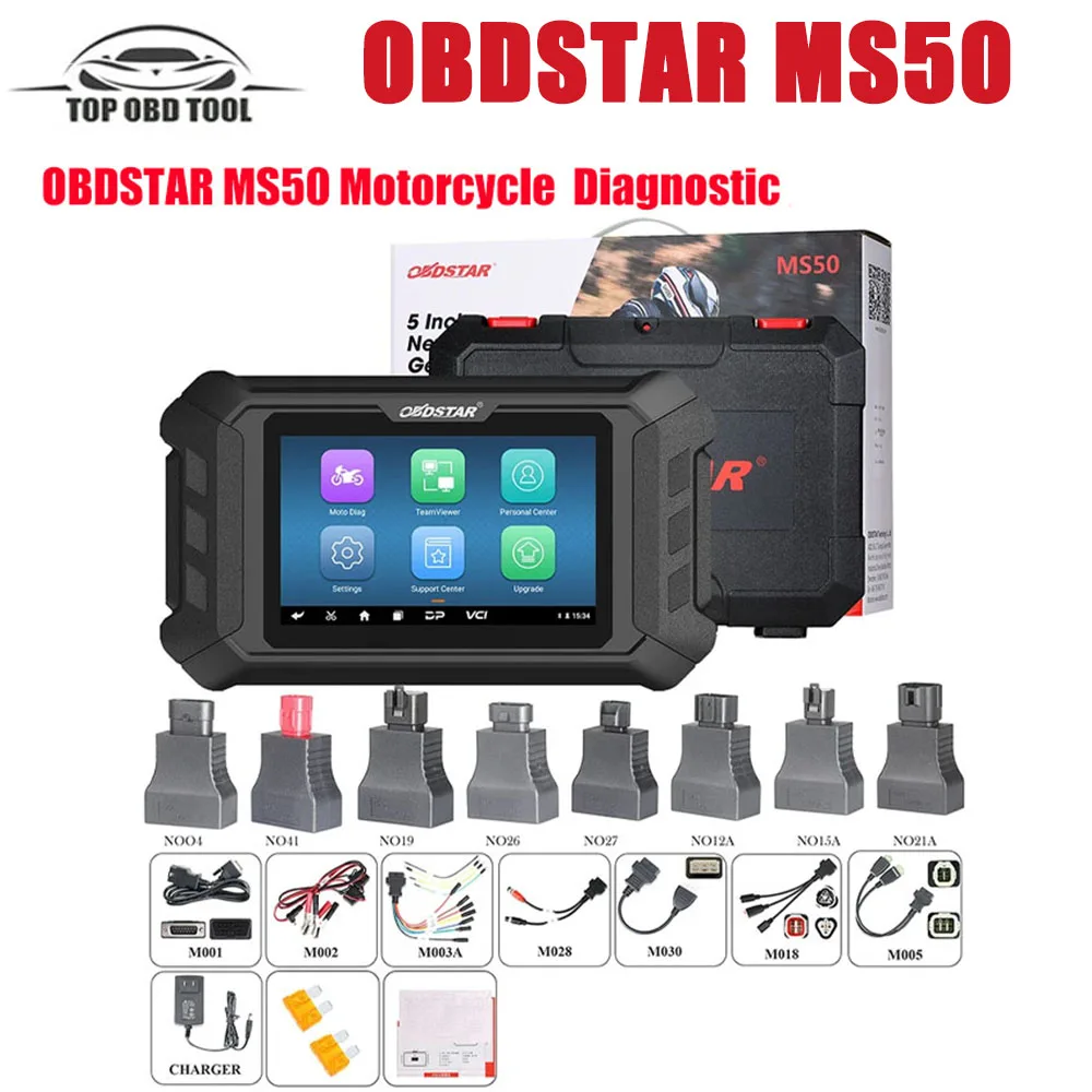 OBDSTAR MS50 Мотоцикл OBD2 Сканер Диагностический ключ Программирование и инструменты