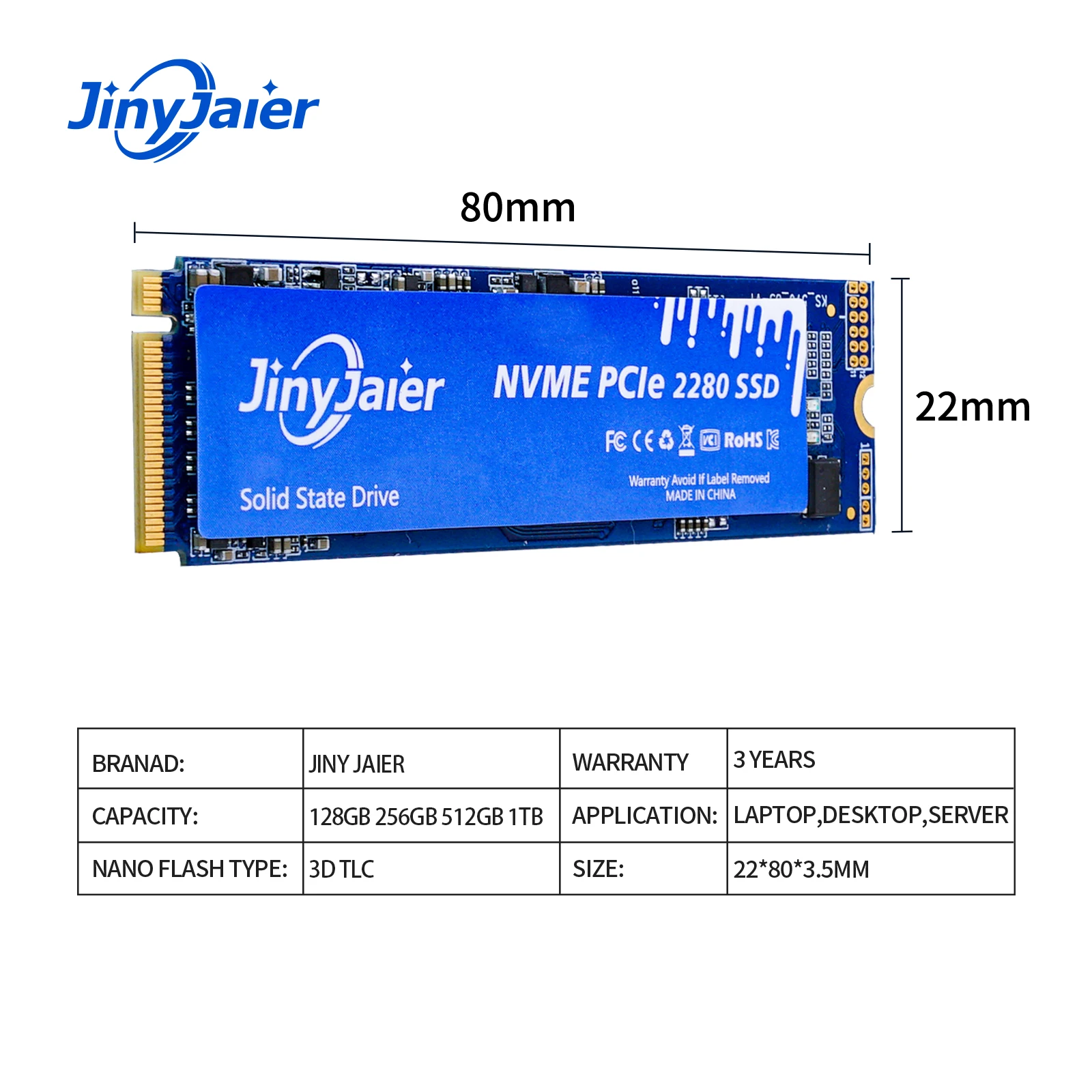 Внутренний твердотельный накопитель JinyJaier NVME M2 240 ГБ 120 512 m.2 SSD 128 для ноутбука nvme ssd