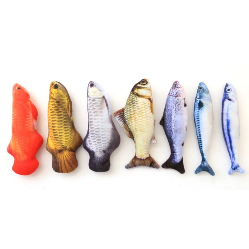 

Pet Cat Toys Simulation 3D Fish Shape Plush Bite Resistant Doll Toy Cat Mint Catnip Toys Funny Kitten Toys for Cats Accessories