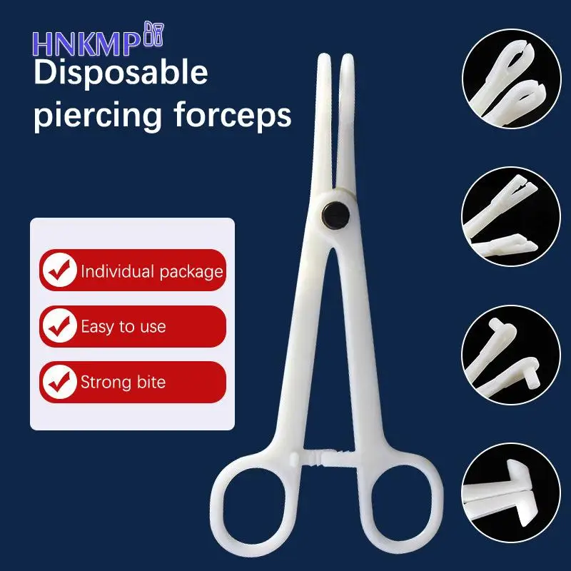 

1 шт., одноразовые стерильные щипцы для пирсинга пупка