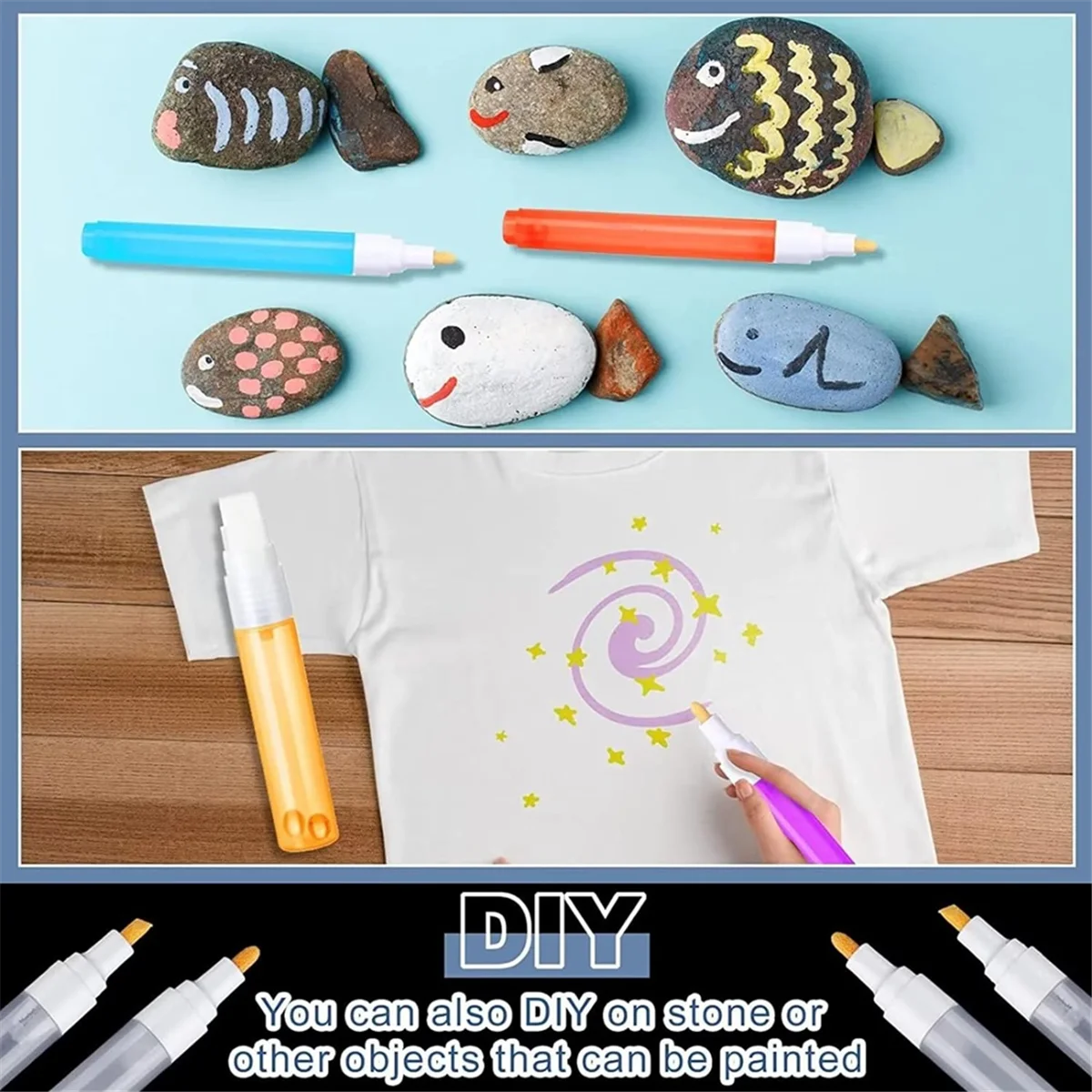 6 шт. пустые Заполняемые маркеры для рисования круглые поворотные Набор