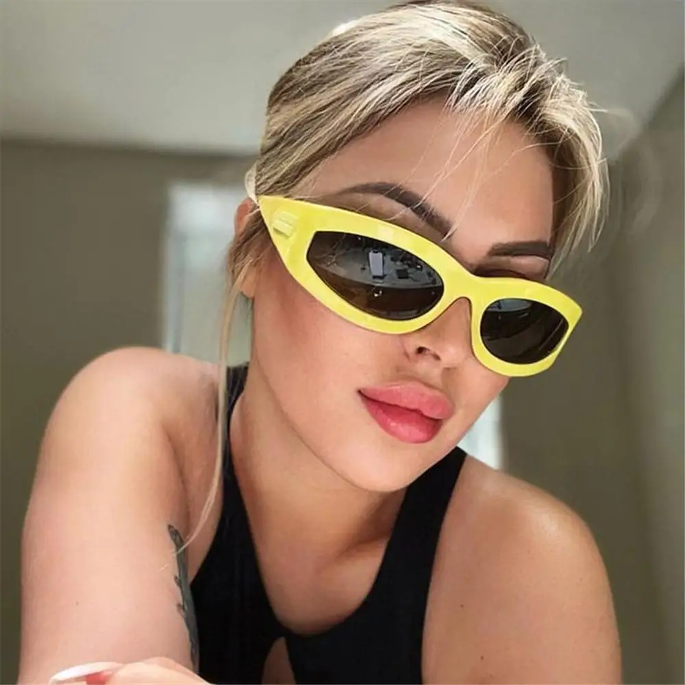 

Punk Y2K Sunglasses Women Sport Sun Glasses for Men Sports Goggles New Fashion Cat Eye Sunglass Occhiali Da Sole Donna