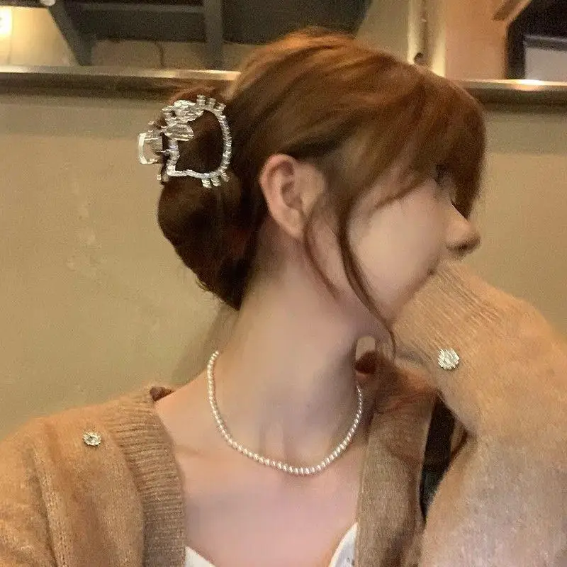 Kawaii милый Hello Kitty Металлический Блестящий Алмазный зажим для волос