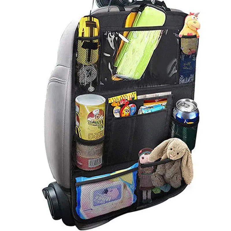 

Органайзер на спинку сиденья, Универсальная автомобильная сумка для хранения с несколькими карманами, держатель для планшета, аксессуары для салона автомобиля, сумка для хранения и поддержания порядка