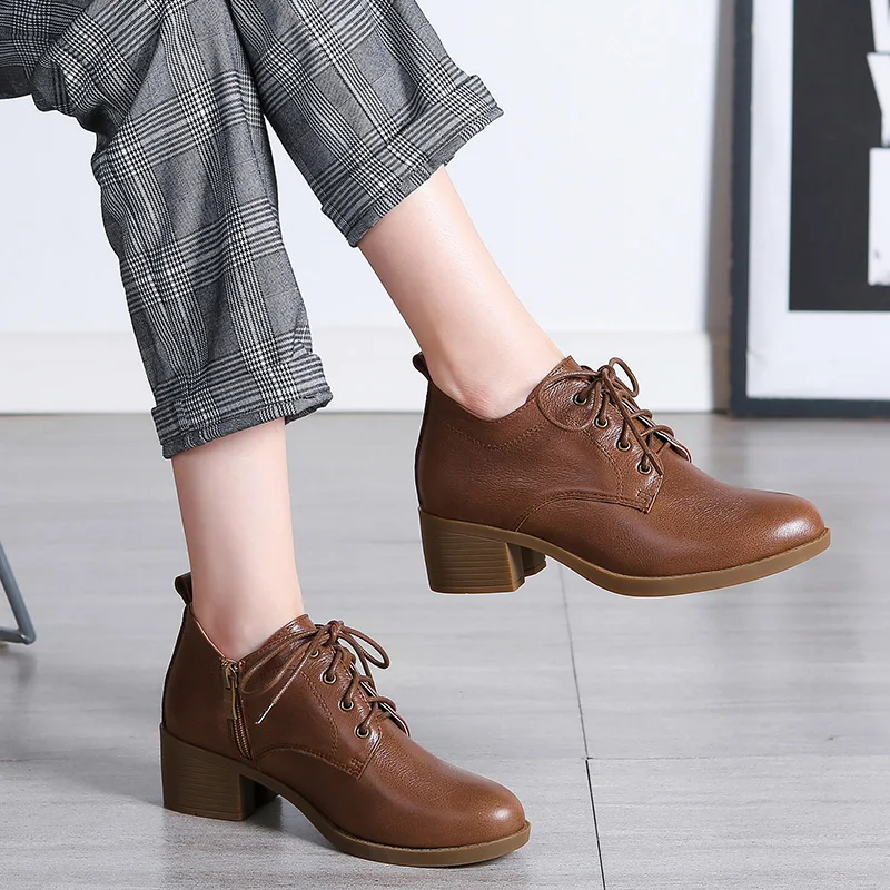 Туфли женские зимние из натуральной кожи