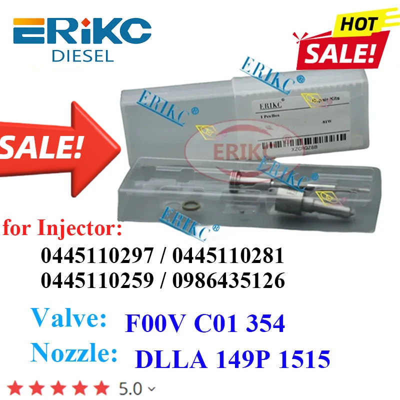 Комплект для ремонта дизельного инжектора сопло DLLA149P1515 0433171936 клапан F00VC01354 CITROEN