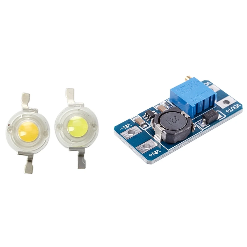 

DC/DC Step Up Boost 2-24 V 5-28 V Connect Modulo For Caricatore & 3W High Power LED Light Lamp Bulb (White / Warm White)