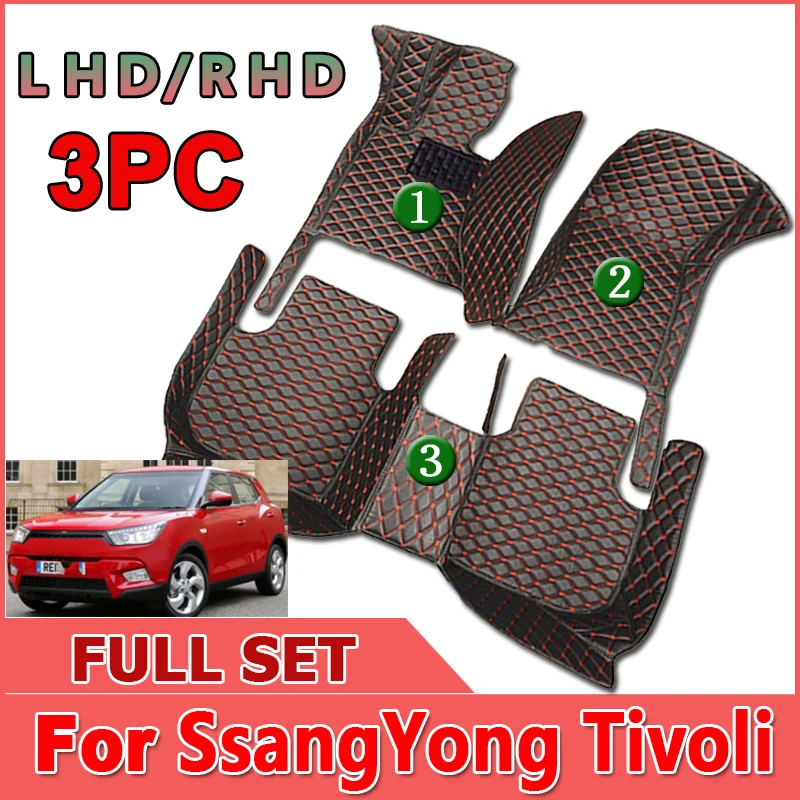 

Автомобильные Коврики Для SsangYong Tivoli XLV Air Grand LUVi 2015 ~ 2022, защитный коврик, роскошные коврики, кожаные коврики, автомобильные аксессуары