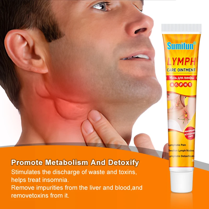

Sumifun 1Pc Lymphatic Detox Cream Drainage Mammary Accessory Lymph Ointment Lymph Node Anti-Swelling Body Relax Cream