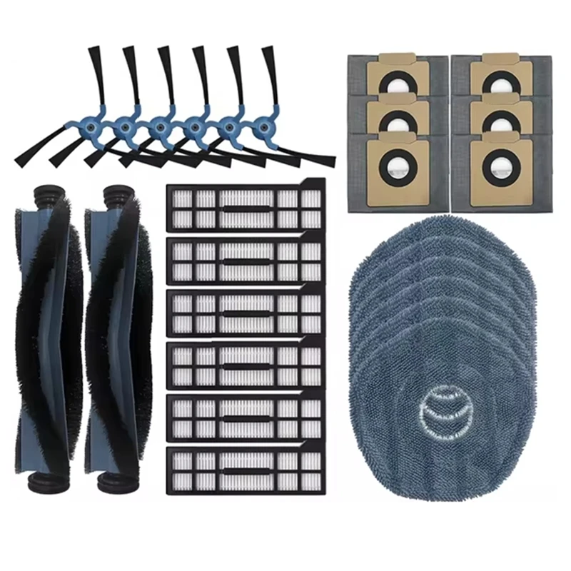 Совместимость с Eufy X10 Pro Omni сменная основная боковая щетка HEPA-фильтр подушечки для