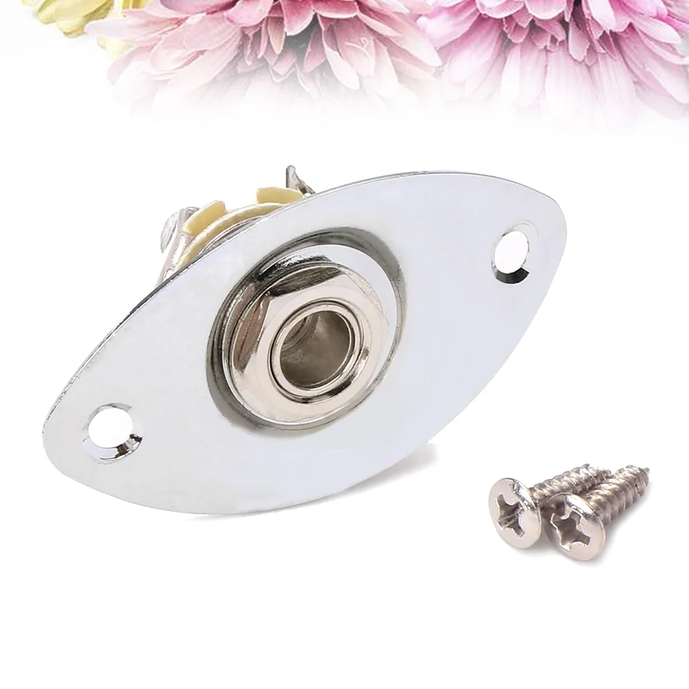 Внутренний 1/4-дюймовый овальный гитарный звукосниматель выходной вход разъем 635