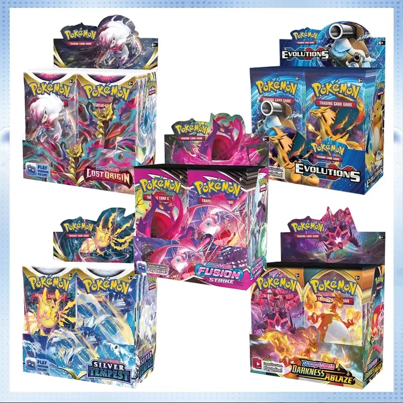 

Карта Pokemon Silver Tempest, английская версия, карты с изображением покемона и меча, карта для улучшения яркости, оригинальная Подлинная версия