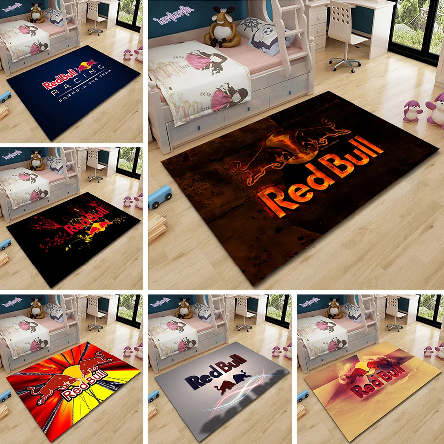 

Red Bull 3D printed Creativity Pattern Non-slip Rug Baby Play Crawl Floor Mat Living Room Carpet Decoration Carpet Tapestry