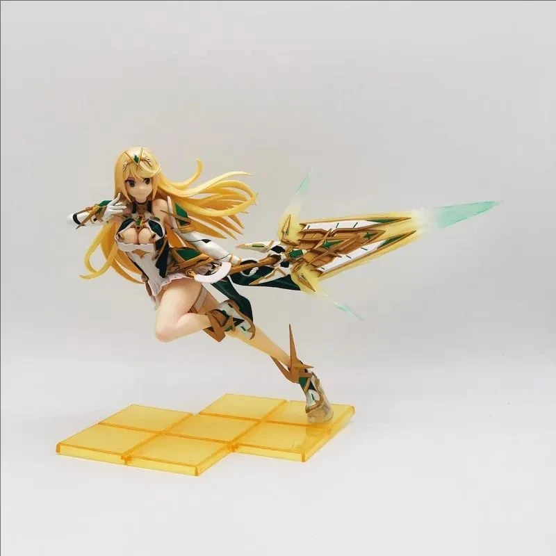 Фото 21 см Xenoblade Chronicles 2 Pyra и Mythra, фигурка девушки, модель, статуя, коллекция для мальчиков, украшение для рабочего стола, орнамент, игрушки, подарки №4