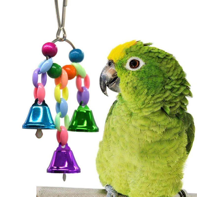 

Красочные игрушки для попугаев подвесная цепочка для моста искусственные животные для попугаев