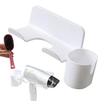 adhesive hair dryer holder stick on wall hair styling tools organizer easy to install no drilling adhesive hair dryer rack for